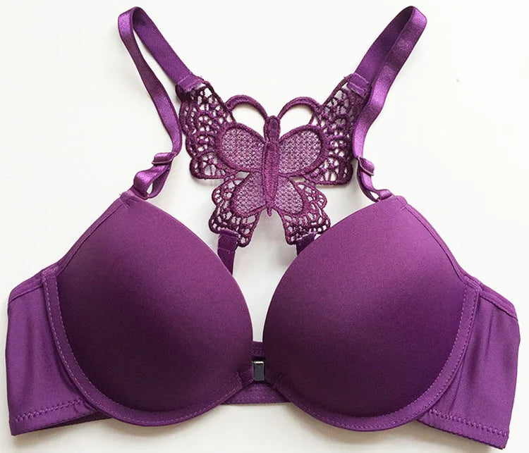 Soutien-gorge push up à bretelles réglables pour femmes