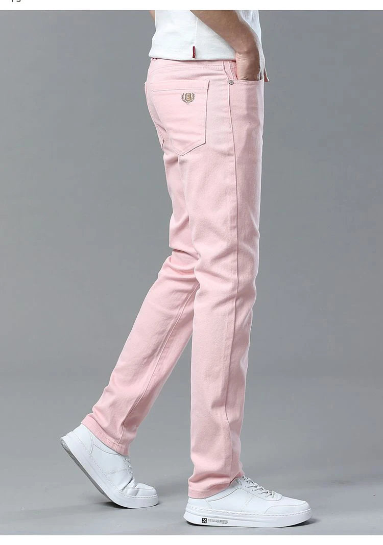 Jean skinny extensible décontracté pour hommes