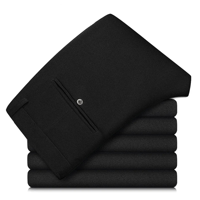 Pantalon droit élastique pour hommes