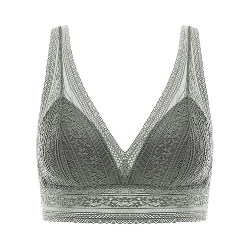 Soutien-gorge réglable en dentelle pour femmes, gilet fin sans fil, sans couture