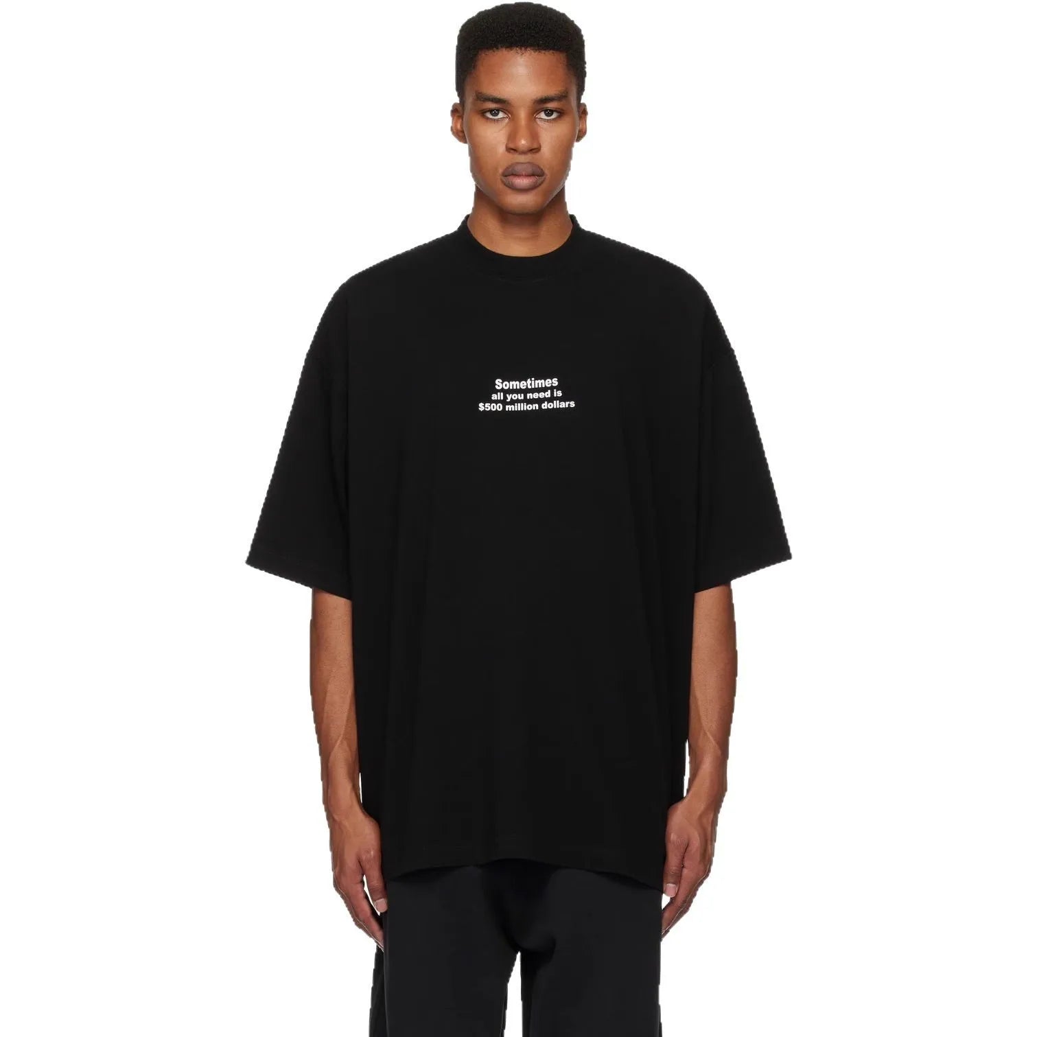 T-Shirt à manches courtes et lettre imprime pour homme