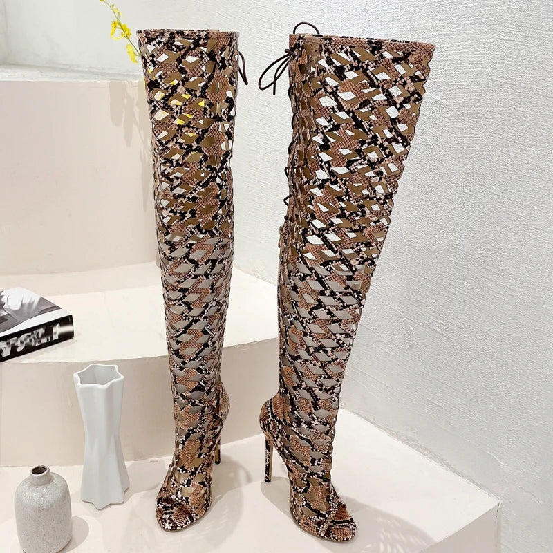 Botte pour femmes à talons hauts