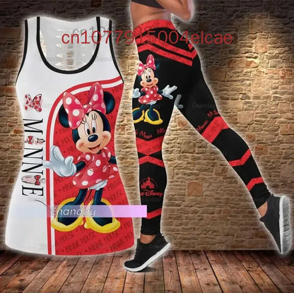 Ensemble débardeur et Leggings Disney Minnie Mous pour femmes