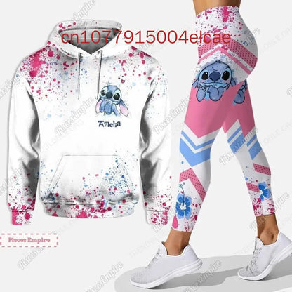 Ensemble sweat à capuche et Leggings Disney Stitch pour femme