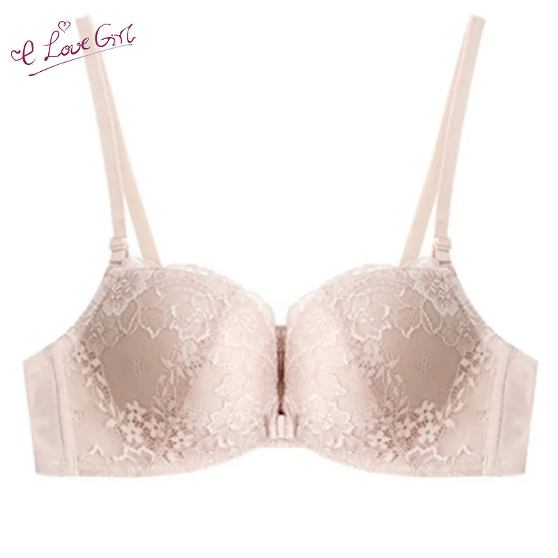 Soutien-gorge push-up en dentelle sexy sans fil pour femmes