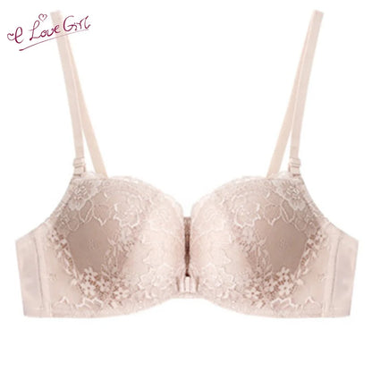 Soutien-gorge push-up en dentelle sexy sans fil pour femme