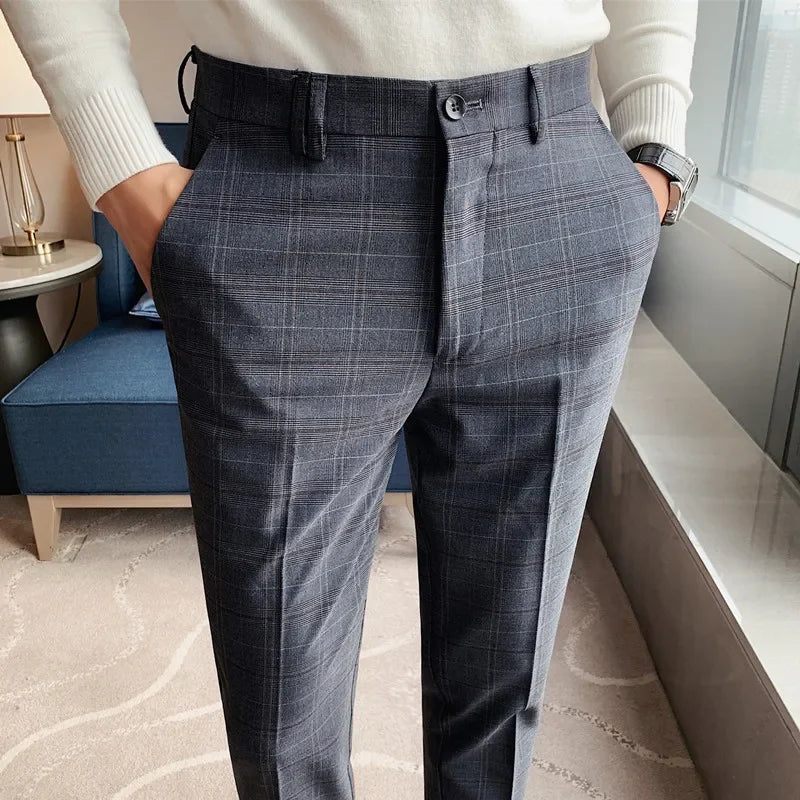 Pantalon formel slim décontracté pour hommes