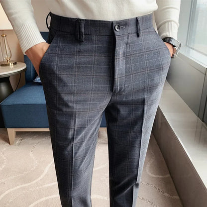 Pantalon formel slim décontracté pour hommes