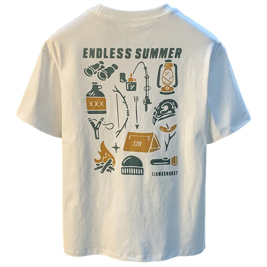 T-shirt imprimé à manches courtes pour hommes