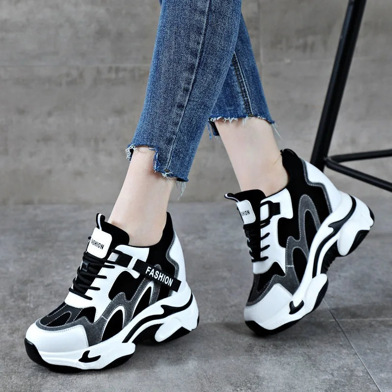 Basket respirant maille à lacets pour femme