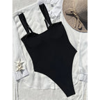 Maillot de bain une pièce à fleurs en métal pour femmes