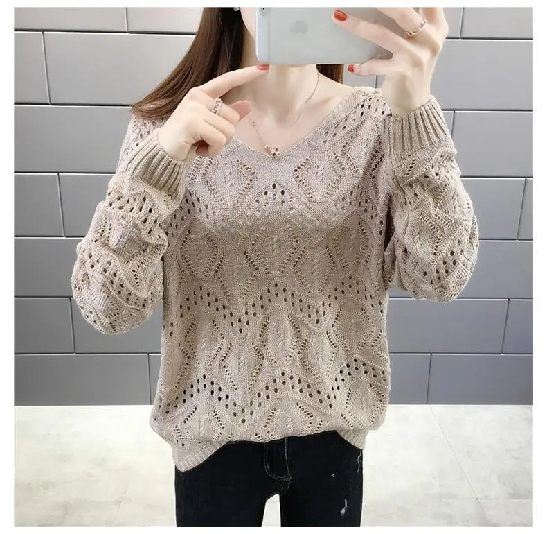 Pull Chic de Style coréen pour femme, couleur unie