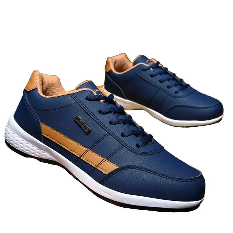 Baskets en cuir légères à lacets pour hommes